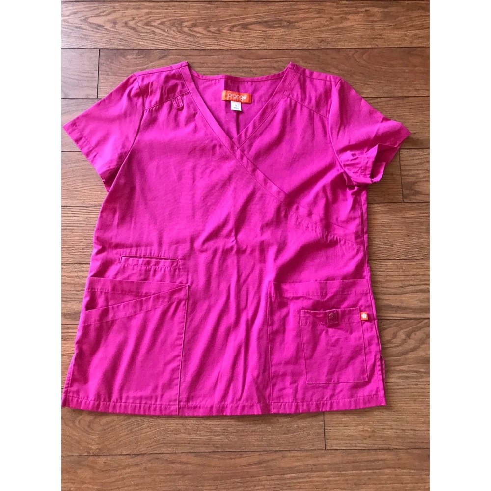 Orange Standard Scrub Top